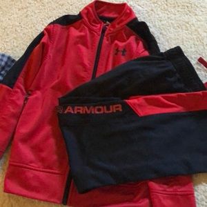 2pc boys under Armour sweat suit
